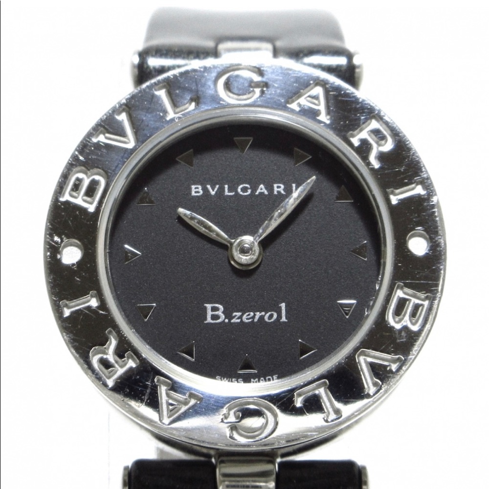 ⭐️Vintage ⭐️Bvlgari B.Zero1 Woman’s Watch. Black Face, & Stainless Steel Casing.